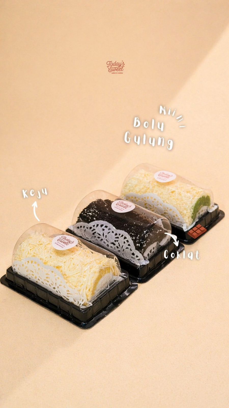 Bolu Gulung Coklat Mini 